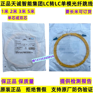 天诚LC转LC型单模光纤跳线单芯/双芯1/2/3/5米FJ-LC-LC-B1-2P-2M