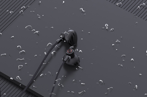 乔威H185硅胶挂脖式运动蓝牙耳机半入耳式长续航低延迟无线耳麦