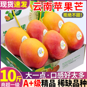 精美礼盒 云南苹果芒10斤芒果新鲜水果整箱大果特产当季现摘凯特5