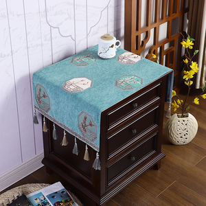 床头柜盖布欧式防尘布罩雪尼尔小桌布卧室家用轻奢北欧万能盖布
