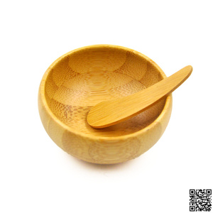 SIKAER日式风格竹碗 DIY竹木碗耐摔 原竹质家庭家用 小号面膜碗
