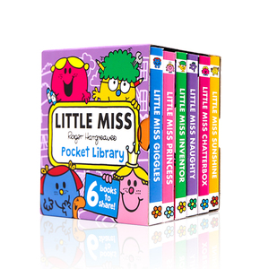 奇先生妙小姐系列 Little Miss Pocket Library 妙小姐手掌书盒装6册 进口英文原版绘本 英语版幼儿英语启蒙纸板书动画片绘本