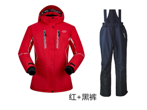 新款滑雪服衣裤加厚女套装保暖棉服耐磨透气防泼水防风户外冲锋衣