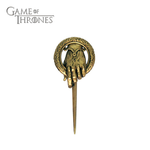 HBO官方权力的游戏冰与火之歌 国王之手金属胸针3D立体纪念珍藏款