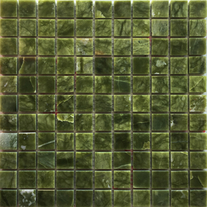 绿色石材马赛克墙贴天然大理石亮面水池吧台卫生间弧形腰线丹东绿