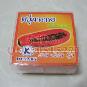 泰国精品桃子正品木瓜蜂蜜草药洁面手工精油皂减皱活肤祛痘消印