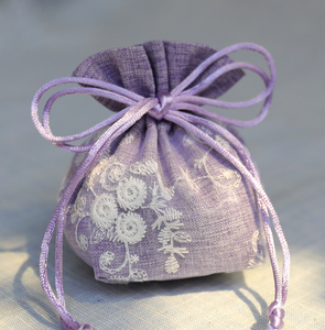 中药香囊皮 空袋 刺绣纱仿麻袋子创意香包布包束口收纳礼品包装袋