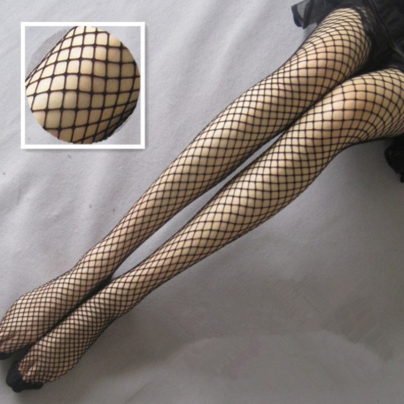 渔网袜子女短袜镂空性感黑网中筒长款鱼网袜百搭日系长筒