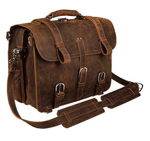 augus男士真皮皮包公文包单肩包手提背包b078nt6k11正品美国直邮