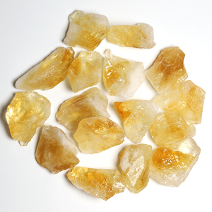 天然巴西橘黄水晶原石 扩香石 矿物晶体 原矿矿物标本科普认知