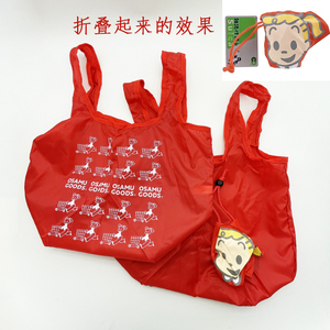 日单 可爱卡通原田折叠购物袋休闲手提袋饭盒便当包 方便袋女包