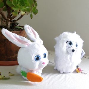 爱宠大机密 美国正版雪球玩偶小白兔 snowball兔子公仔儿童礼物