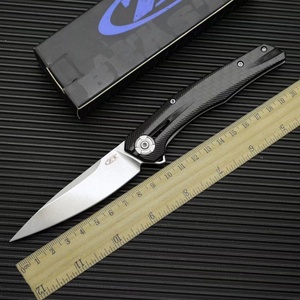 百炼ZT0707碳纤维户外防口袋折叠刀高硬度锋利小刀迷你便携水果刀