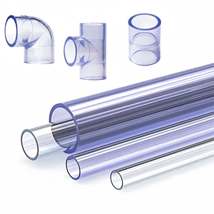 UPVC透明管硬管PVC管塑料水管圆柱管鱼缸水族20高透管弯头 三通32