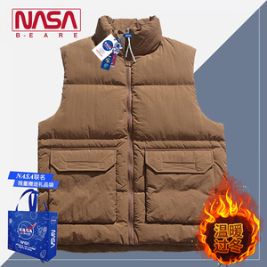 NASA联名背心男女款立领超好看马甲男女秋冬保暖坎肩棉衣叠穿外套