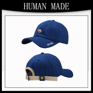 【正品现货】HUMAN MADE克莱因蓝色系显脸小鸭舌帽鸭子刺绣棒球帽