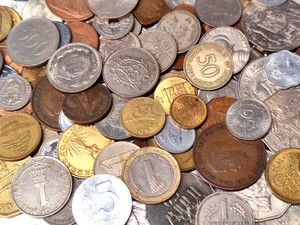 高档收藏原包散币好品质一斤500克外国硬币包钱币随机100枚左右