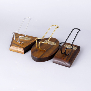 梓木烟斗架手工实木收藏展示单烟斗座男士创意1位支架子烟具配件