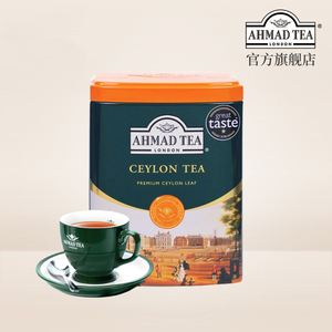 AHMADTEA英国亚曼锡兰高地红茶散茶叶100g散茶铁罐自制港式奶茶