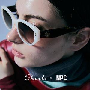 Shawnlee X NPC联名戚薇同款墨镜女款小框黑色猫眼复古太阳眼镜男