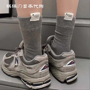 日本代购黑色袜子女夏薄款纯色堆堆棉袜jk袜夏日无骨袜白色运动袜