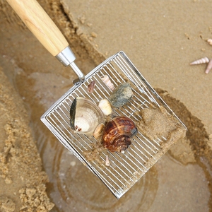 赶海挖蚬子神器筛铲滤铲不锈钢筛铲赶海沙白工具铲猫砂铲猫屎铲子