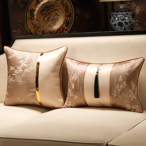 新中式抱枕红木沙发靠垫大靠背客厅轻奢靠包中国风靠枕腰枕套含芯