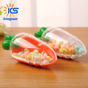 中式创意糖果盒胡萝卜形状个性喜糖盒塑料小收纳盒子婚庆用品