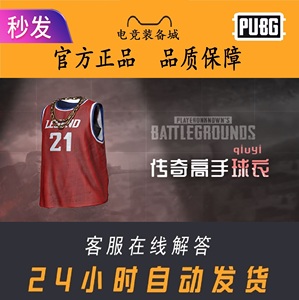 PUBG绝地求生CDK皮肤传奇队高手21号篮球球衣吃鸡端游兑换码