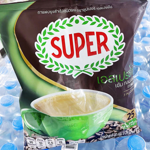 泰国supercoffee三合一速溶咖啡原味香浓意式特浓袋装原装25小包