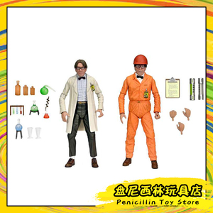 【预售】NECA 正版 54326 忍者神龟 佩里博士 双人套 7寸可动人偶