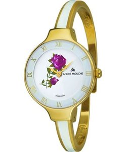 原装安蒂麦琪Andre Mouche 424-01101石英腕表金色不锈钢女士手表