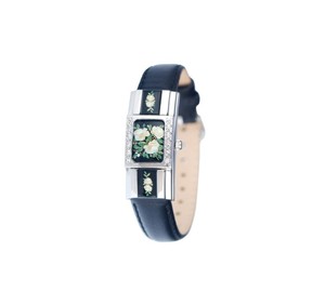 安蒂麦琪Andre Mouche 339-04021牛皮水晶钻彩绘掀盖女士手表腕表