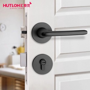 汇泰龙静音卧室门锁家用房间室内木门通用型锁具门把手分体房门锁