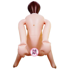 新款 全冲气画皮充气娃娃卡通坐姿手动自慰用品大陆