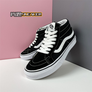 肖恩 Vans SK8 Mid黑白经典中帮男女情侣休闲帆布鞋VN0A391F6BT