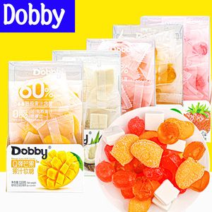 Dobby软糖芒果软糖爆浆椰子味软糖旅行青蛙休闲网红零食独立包装