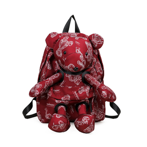 今年流行爆款红色双肩包女式2024新款小众防泼水轻尼龙旅游背包包