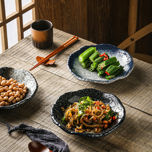 日式家用餐厅复古网红餐具菜盘子酒吧特色水果沙拉点心小吃凉菜盘