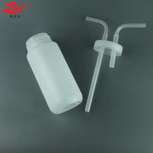 塑料PP洗气瓶聚丙烯吸收瓶替代玻璃反应瓶耐HF缓冲瓶鼓泡瓶