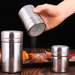 不锈钢撒粉罐抹茶咖啡可可粉筛子烘焙面粉瓶糖粉筛调料瓶厨房盐罐