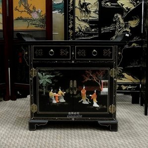 扬州漆器厂 新中式古典 家具 柜子 装饰柜 玄关柜 翘头柜 佛龛柜