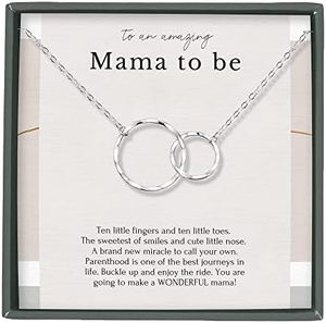 HOPE LOVE SHINE Mom To Be Gift Necklace - First Time Mom Gif