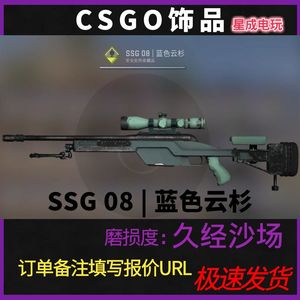 csgo CS2枪皮肤 SSG 08 | 蓝色云杉 游戏内虚拟武器饰品 鸟狙