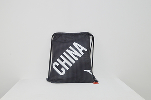 安踏2021赞助中国代表团国家队小格子束口袋 鞋袋 多功能简易背包