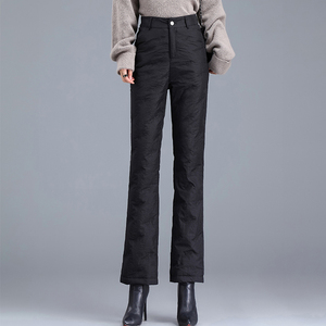 冬季新款羽绒裤女式冬季外穿保暖显瘦高腰洋气微喇白鸭绒防寒棉裤