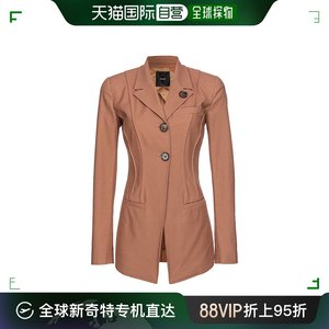 香港直邮潮奢 Pinko 品高 女士 翻领长袖西装外套 103274A1P9