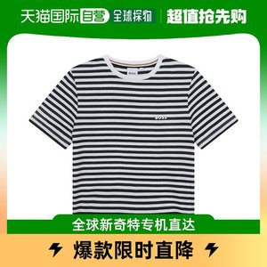 香港直邮潮奢 BOSS 男童Boss Juniors 条纹T恤童装