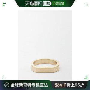 香港直邮潮奢 Miansai 男士 Hex 18kt 雕刻镀金戒指