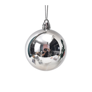 散装圣诞球直径2/3/4cm 亮光哑光闪粉电镀装饰球圣诞树挂件12个装